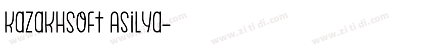 KazakhSoft Asilya字体转换